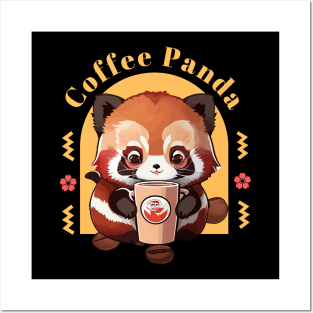 "Coffee Panda" design Posters and Art